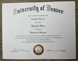 Quick Order University of Denver Bachelor Degree Certificate