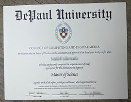 Order DePaul University Fake Diploma Online.