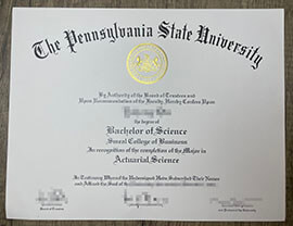 Pennsylvania State University fake diploma, PSU degree.