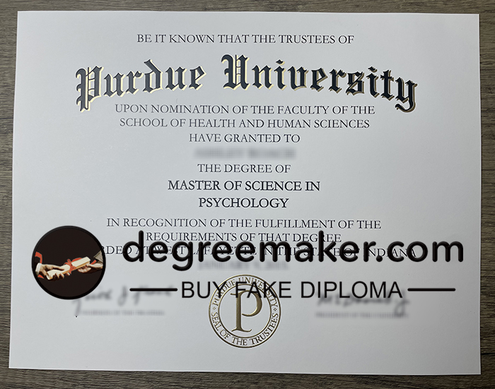 Purdue University diploma, buy Purdue University fake diploma.