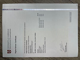 Buy Cambridge Higher School Fake Certificate.