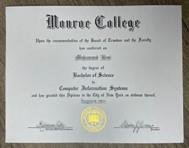 Where to obtain replacement Monroe College diploma in USA?