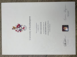 High Quality of the University of Southampton Fake Diploma