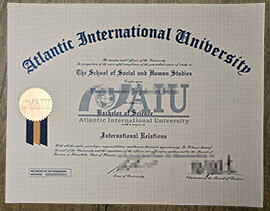 Buy fake Atlantic International University (AIU) diploma.