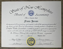 How to Buy State of New Hampshire CPA Fake Certificate?