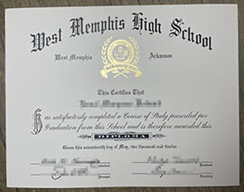 Buy a West Memphis High School diploma online.