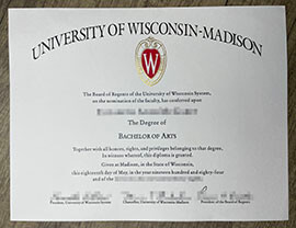 Fake University of Wisconsin Madison Diploma for Sale.