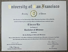 Purchase University of San Francisco Fake Diploma.