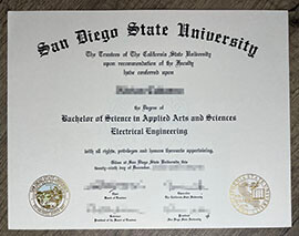 Purchase Fake San Diego State University Fake Diploma.