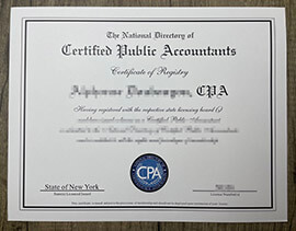 How to buy State of New York CPA Fake Certificate?