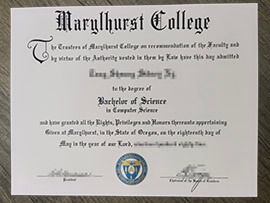 Make Marylhurst College diploma online.