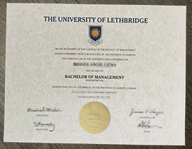 Buy fake University of Lethbridge diploma in Canada.