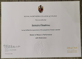Buy Royal Northern College of Music Fake Diploma.