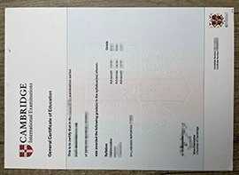 Purchase Cambridge GCE fake diploma online.
