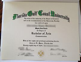 Buy Florida Gulf Coast University Fake Degree Online.