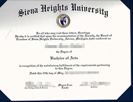 How Can I Order Fake Siena Heights University diploma?