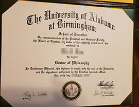 How to order University of Alabama at Birmingham diploma?
