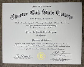 Where to buy Charter Oak State College fake Diploma?
