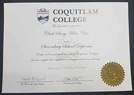 How Much to buy Fake Coquitlam College Degree Certificate?
