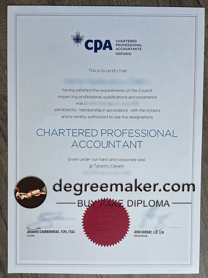 CPA Ontario certificate, buy fake diploma