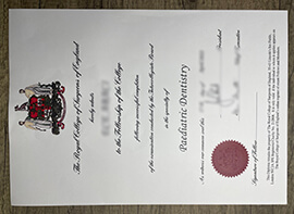 Royal College of Surgeons of England diploma.