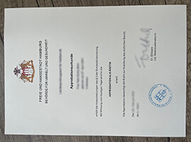 Approbationsurkunde Certificate, Approbation Zahnarzt