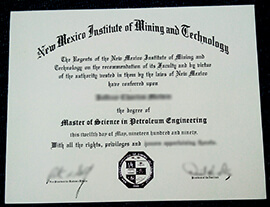 Buy New Mexico Tech fake Diploma online,