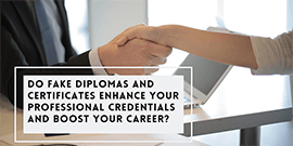diplomas and certificates enhance your professional credentials