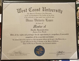 How Can I Order West Coast University fake Diploma?