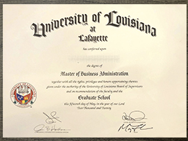 How to order University of Louisiana at Lafayette Diploma?