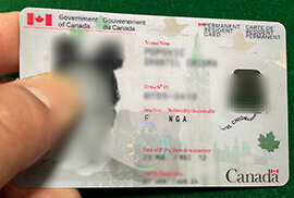 Can you buy permanent resident card?