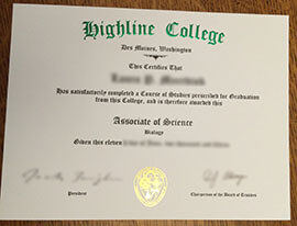 How to Buy a Highline College Fake Degree?
