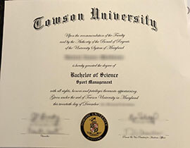 How to buy Towson University fake diploma and transcript?