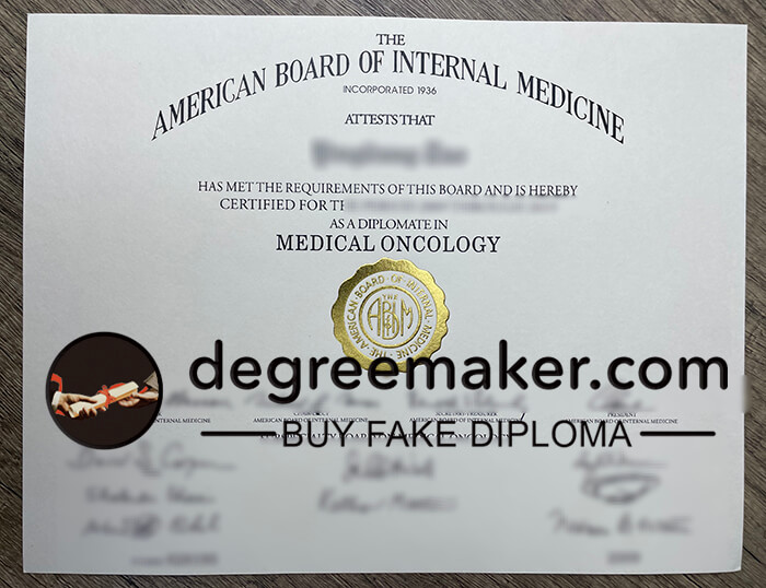 buy American Board of Internal Medicine fake certificate, buy ABIM certificate.
