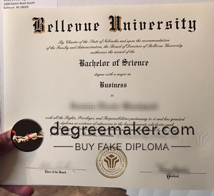 Bellevue University diploma, buy Bellevue University certificate.