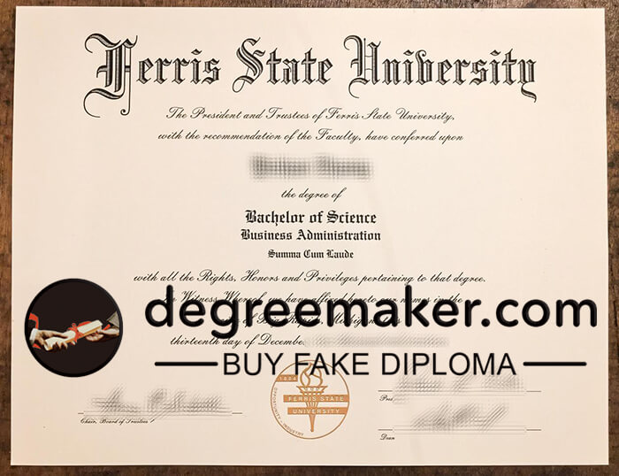 Ferris State University diploma, FSU diploma, buy SFU degree.