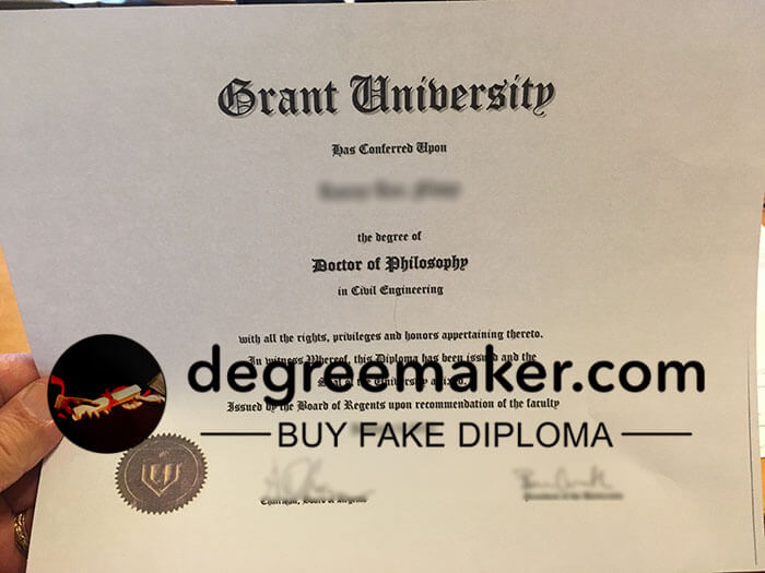 Buy Grant University diploma, order Grant University degree online