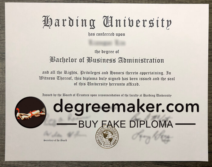 where to buy Harding University fake diploma？buy Harding University fake certificate.