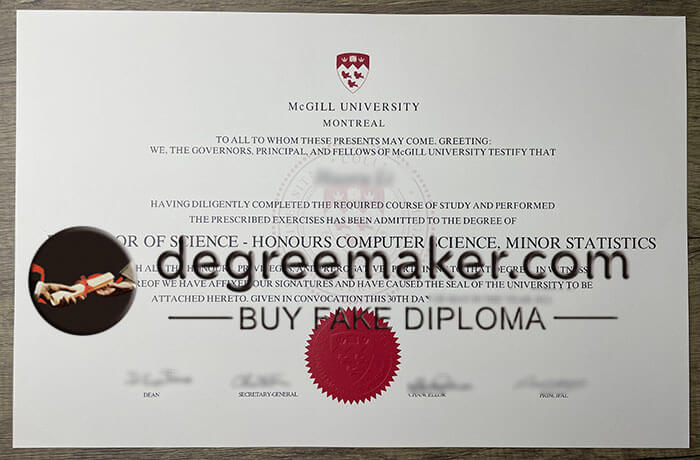 McGILL University certificate, buy McGILL University diploma