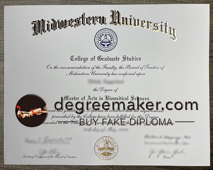 Buy Midwestern University diploma, buy Midwestern University degree..