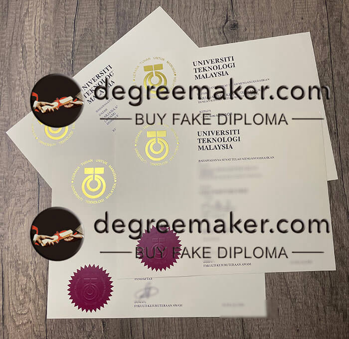 Universiti Teknologi Malaysia diploma, buy UTM fake degree.