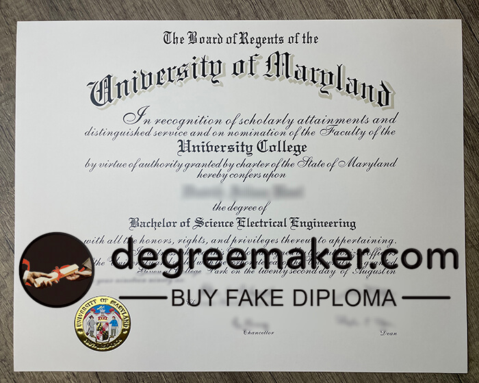University of Maryland diploma, buy University of Maryland fake degree.