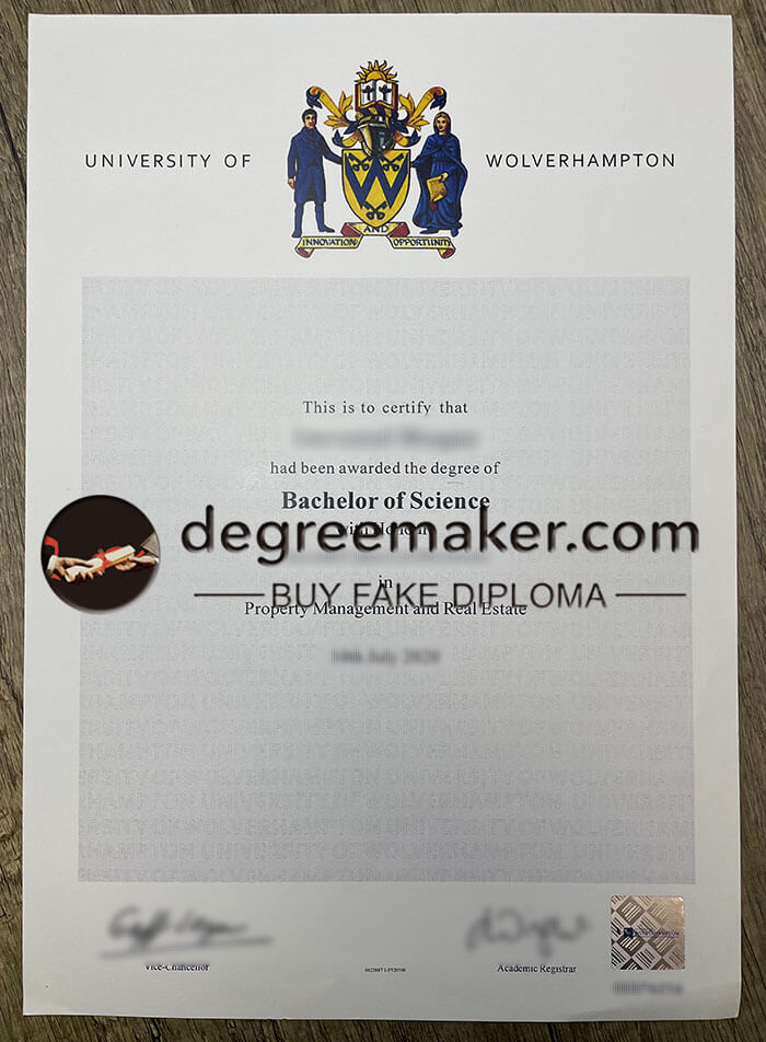 Buy University of Wolverhampton diploma