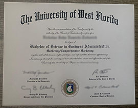 How much a copy of University of West Florida diploma?