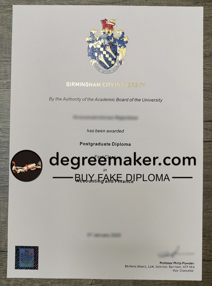 Buy Birmingham City University diploma, buy BCU fake degree online.