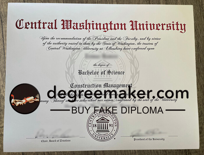 Central Washington University diploma, Buy CWU degree.