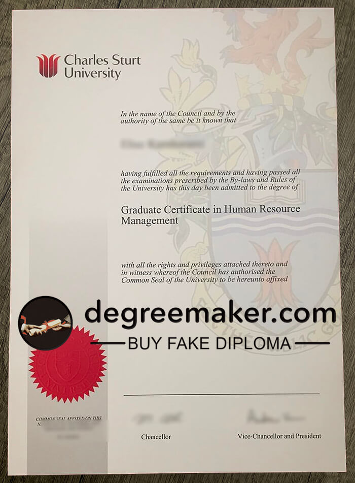 Buy Charles Sturt University diploma, buy Charles Sturt University fake degree.