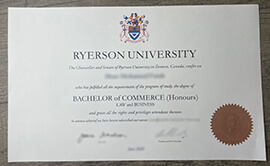 Where to Buy Ryerson University Fake Degree Certificate?