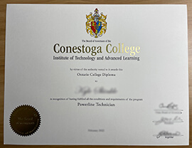 Order Conestoga College diploma, Buy Diploma in Canada.