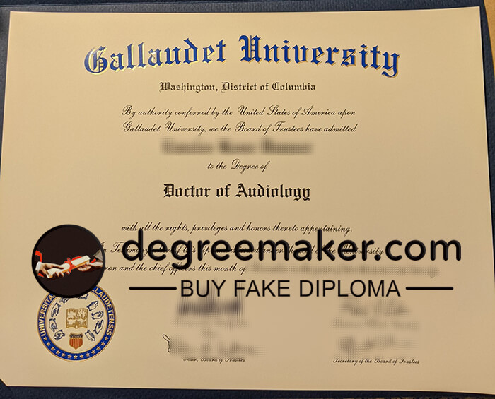 Gallaudet University diploma, buy Gallaudet University fake degree.